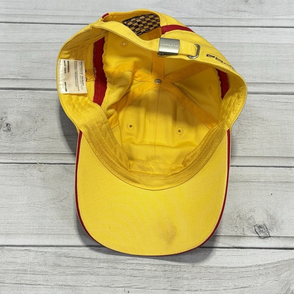 Porsche Design Hat Cap Yellow 6 Racing Driver's Selection F1 Formula One - Picture 10 of 11